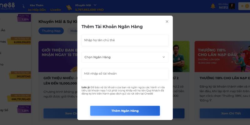 Nạp tiền để trải nghiệm cá cược khi quay hũ